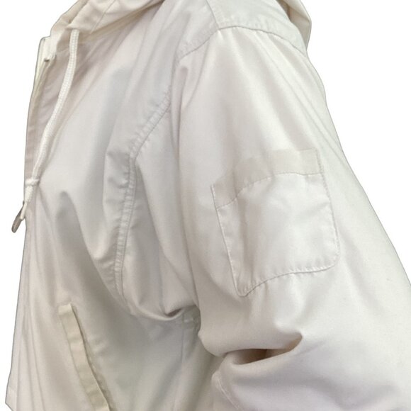 Roche Motion Zip Hooded Golf Windbreaker Jacket M Beige 175i - Picture 6 of 11